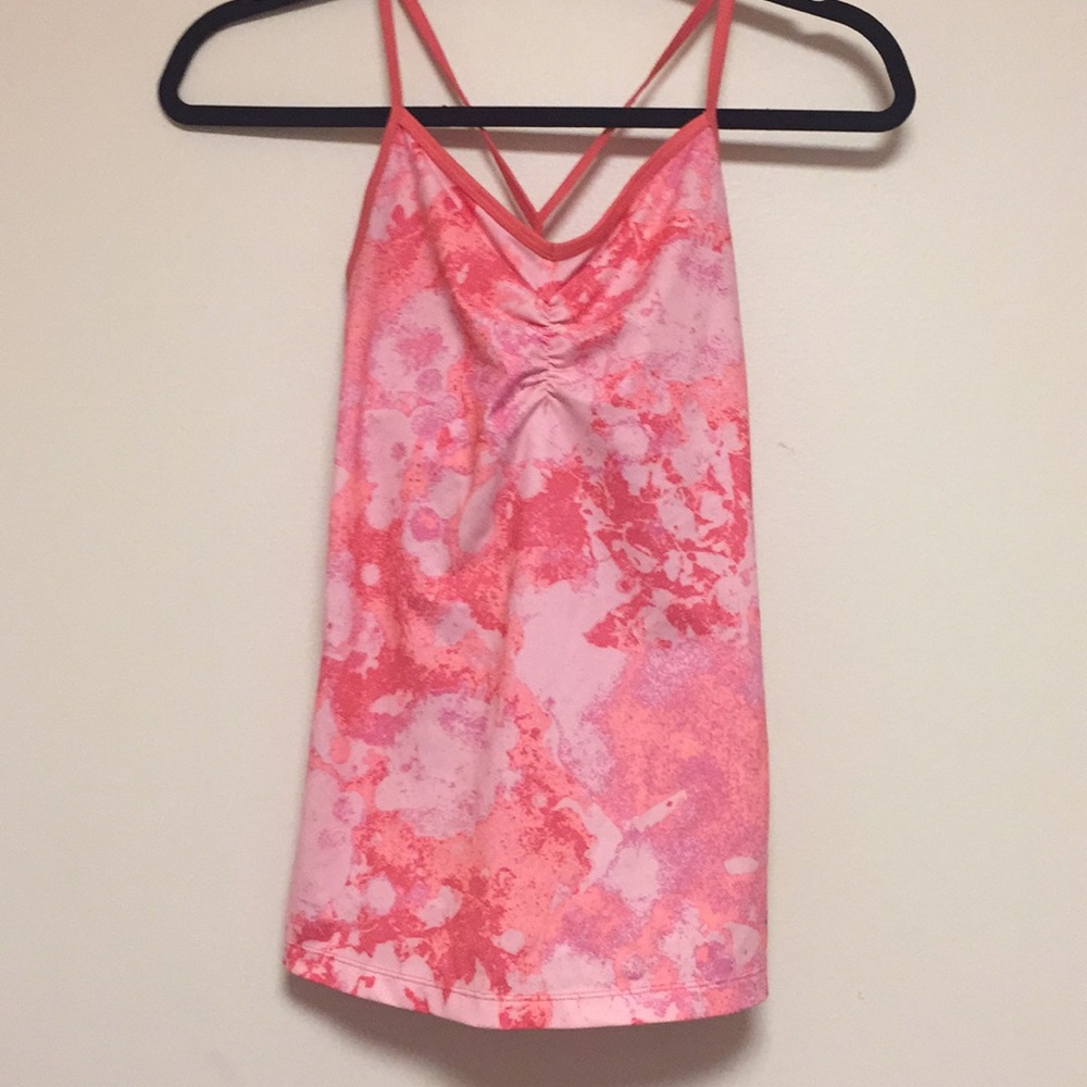 Pink workout tank